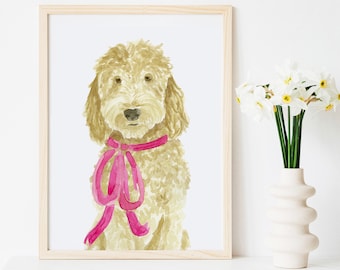 Goldendoodle Art Print, Goldendoodle Art, Goldendoodle Portrait, Goldendoodle Print, Labradoodle Art Print, Labradoodle Art, Dog Art Print