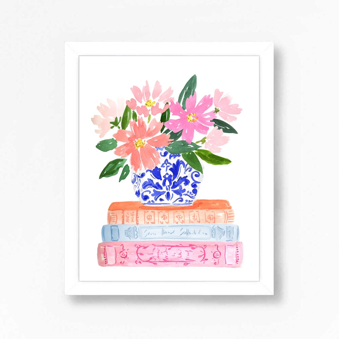 Aesthetic Book Stack Poster for Sale by mdewese3