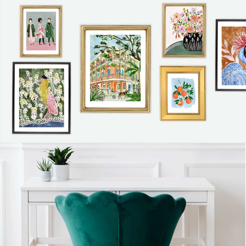 New Orleans Art Print New Orleans Wall Decor NOLA Art Etsy