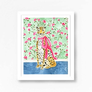 Cheetah Art Print, Leopard Art, Leopard Print, Cheetah Wall Decor, Leopard Art Print, Cheetah Wall Art, Tiger Art, Cheetah Painting image 1