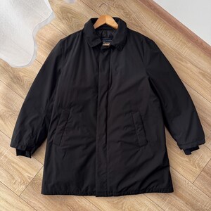 Abrigo de nailon de lujo Herno Laminar Gore-Tex con relleno de plumón