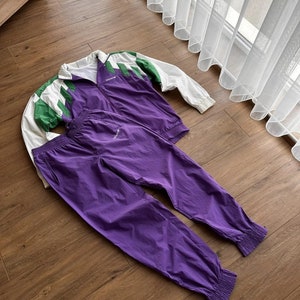 Vintage Adidas Climalite Streetwear 90's Purple Tracksuit India