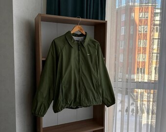 Vintage Nike Streetwear Big Logo Green Jacket - Etsy