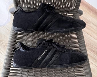 VTG Yohji Yamamoto Adidas Y-3 Black Pony Hair Calf Shoes
