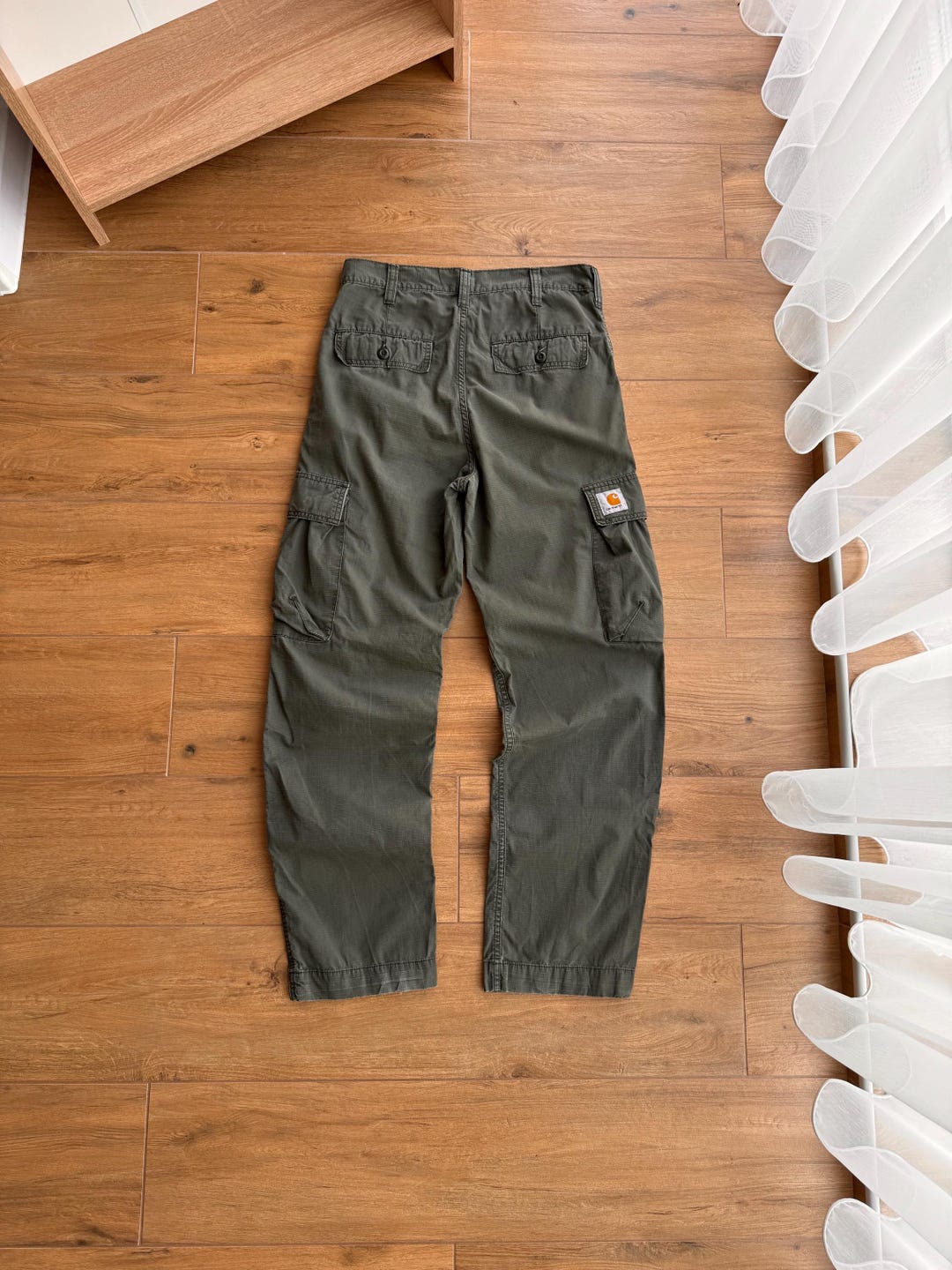 Vintage Carhartt WIP Cargo Distressed Khaki Military Pants - Etsy