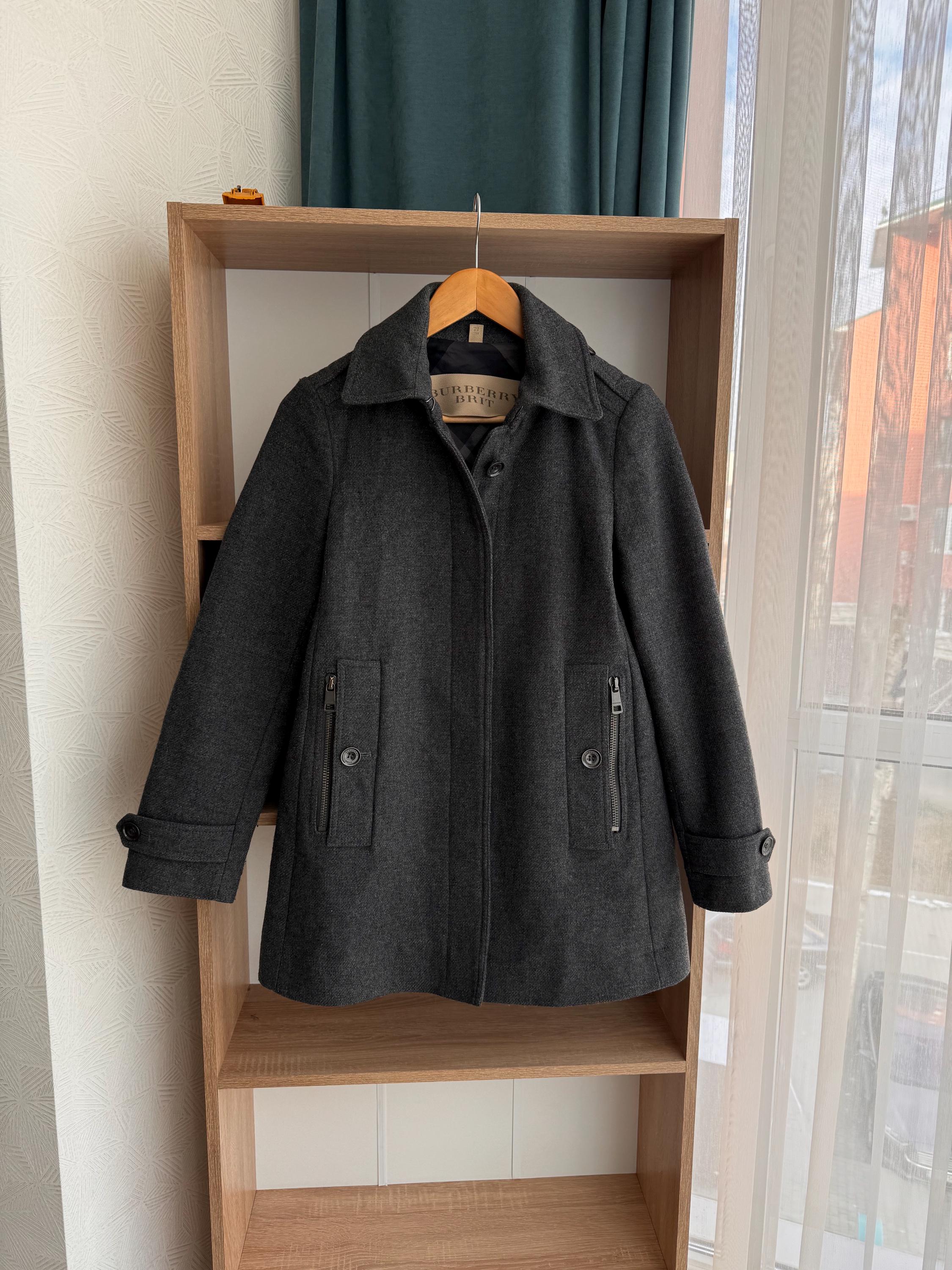 Vintage Burberry Brit Luxury W' Wool Grey Blend Peacoat - Etsy