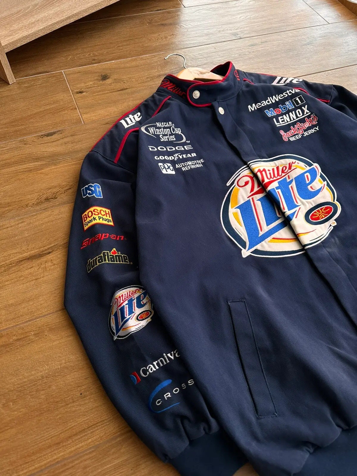 Vintage Rusty Wallace NASCAR Miller Lite Chase Racing Jacket - Etsy