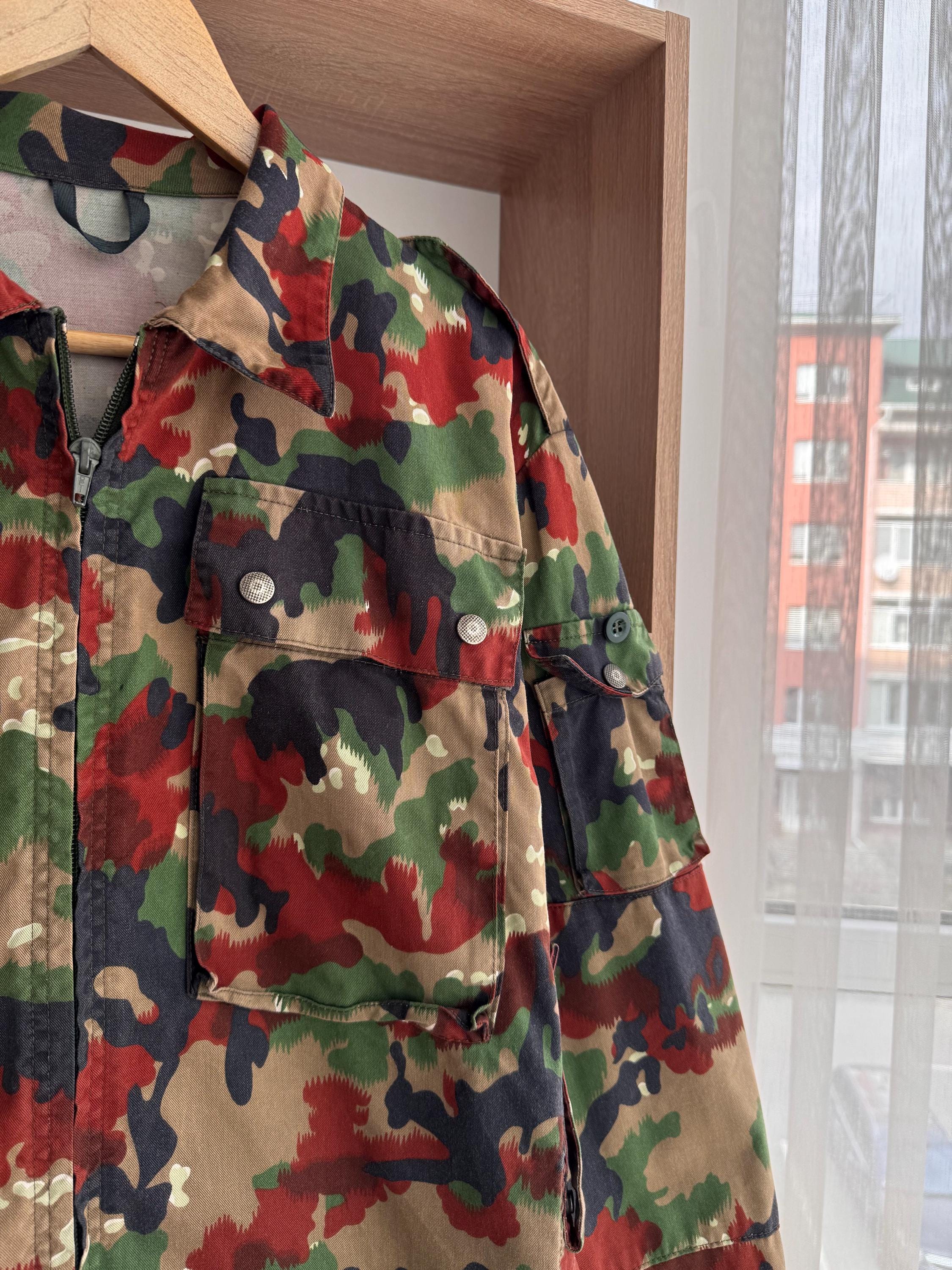 ヴィンテージ レア カモフラージュ スイス軍 ミリタリー M70 アルペン