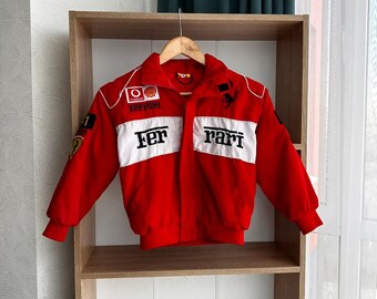 Vintage Ferrari Formula One Schumacher Racing Jacket Kid’s
