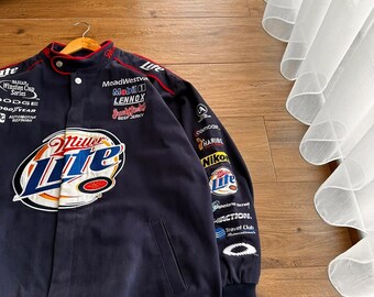 Vintage Rusty Wallace NASCAR Miller Lite Chase Racing Jacket - Etsy
