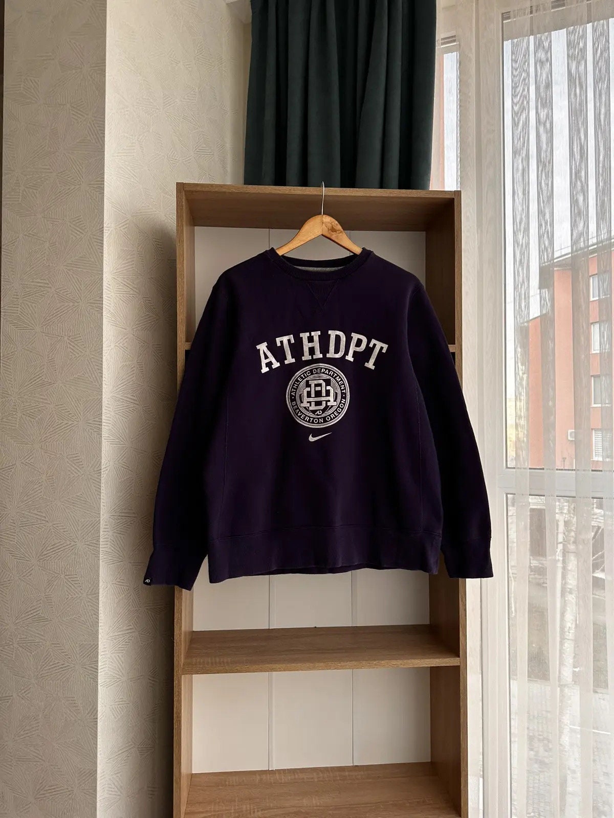 Vintage Nike Athletic Department Purple Sweatshirt Y2K UNI