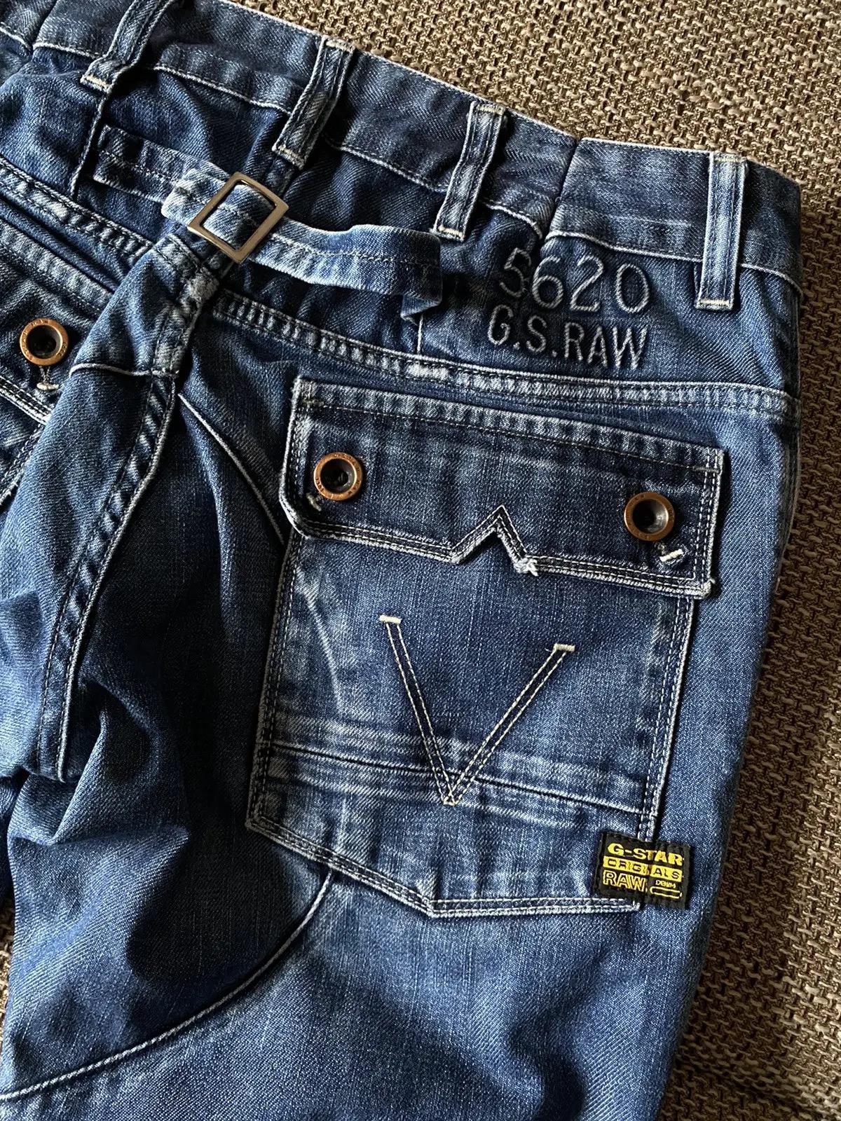 Vintage G-star Raw 5620 Elwood Cargo Jeans - Etsy