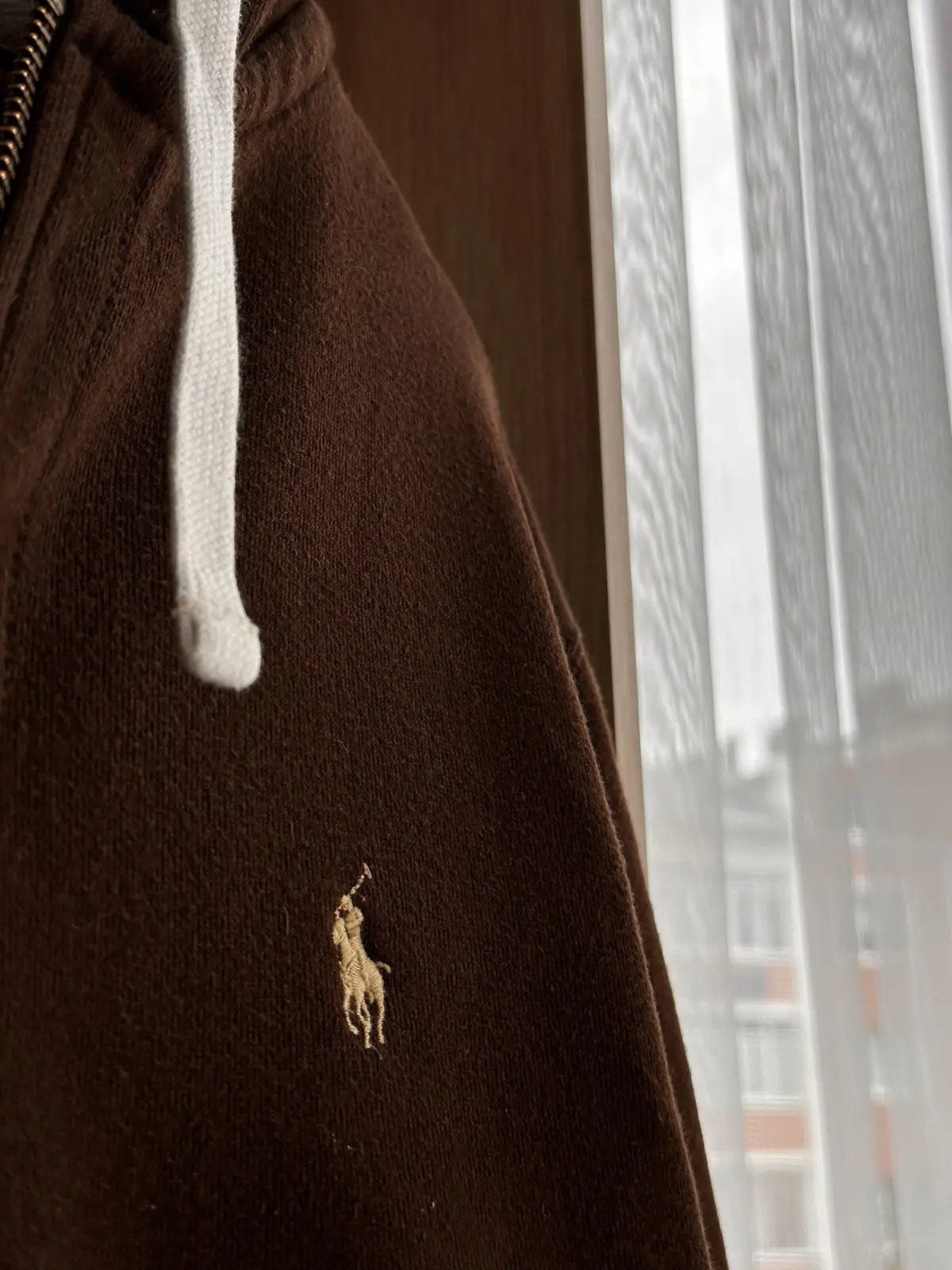 Vintage Polo Ralph Lauren Brown Zip Hoodie Y2K - Etsy