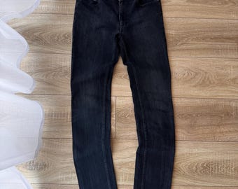 Vaqueros vintage Acne Studios Coco Blue Black Streetwear talla 29/34