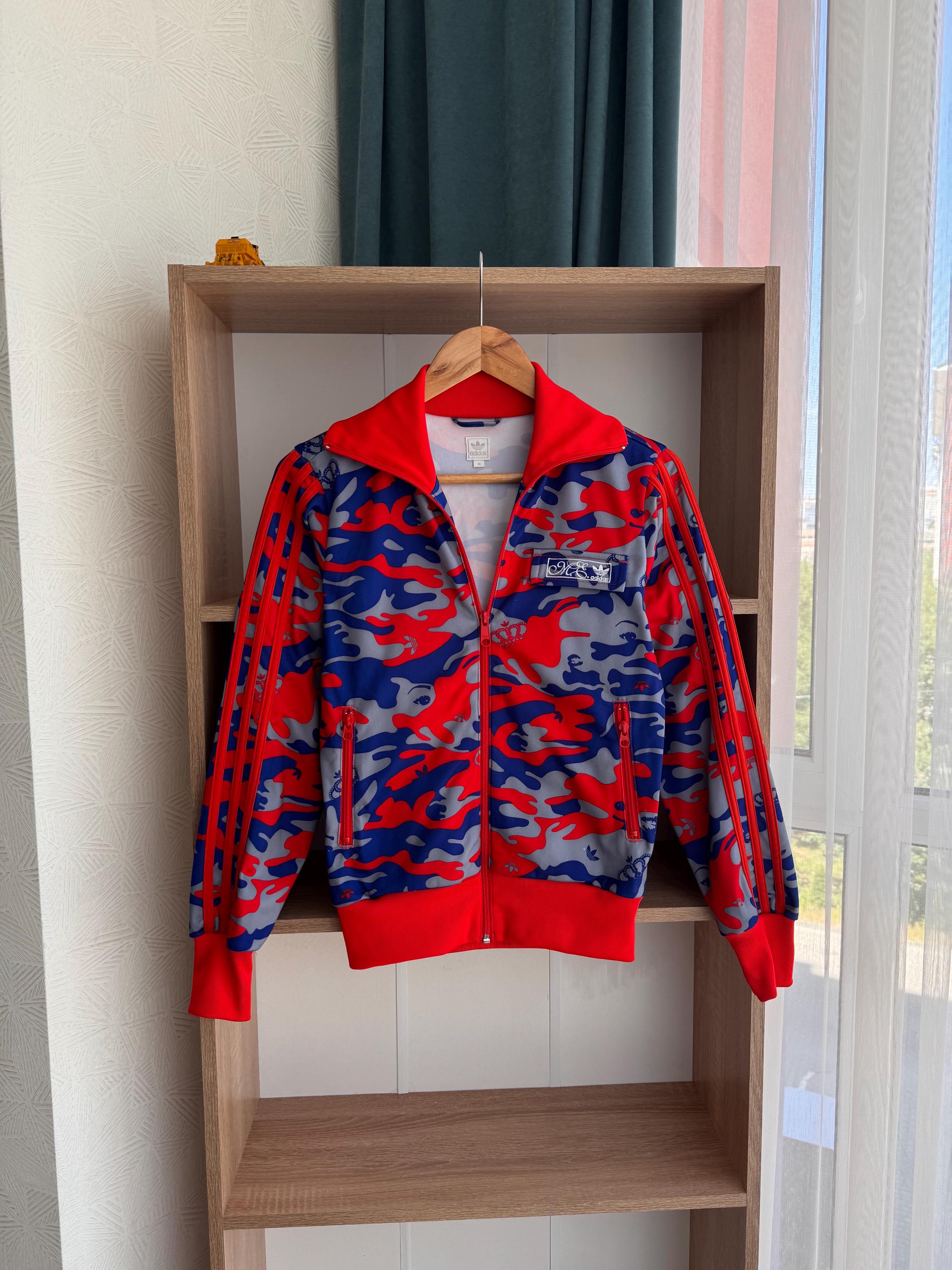 美品　アディダス ミッシーエリオット コラボ ジャケット y2k 40 L adidas y2k 00s ミッシーエリオット トラックジャケット 新品 迷彩