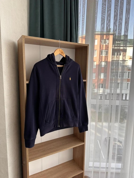 Vintage Polo Ralph Lauren RRL Navy Heavyweight Zip Hoodie - Etsy