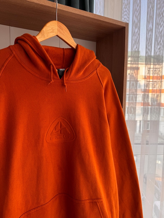 Vintage Nike ACG Big Logo Burnt Orange Hoodie