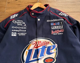 Vintage Rusty Wallace NASCAR Miller Lite Chase Racing Jacket - Etsy