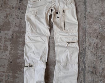 True Vintage 50s US Navy White Cotton Sailor's Bell Bottom Baggy
