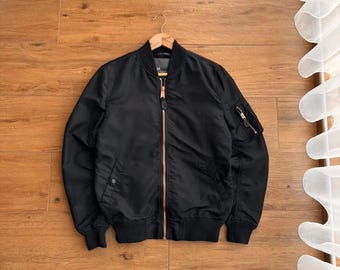 Vintage 90's Alpha Industries MA-1 Flight Jacket Design Reversible