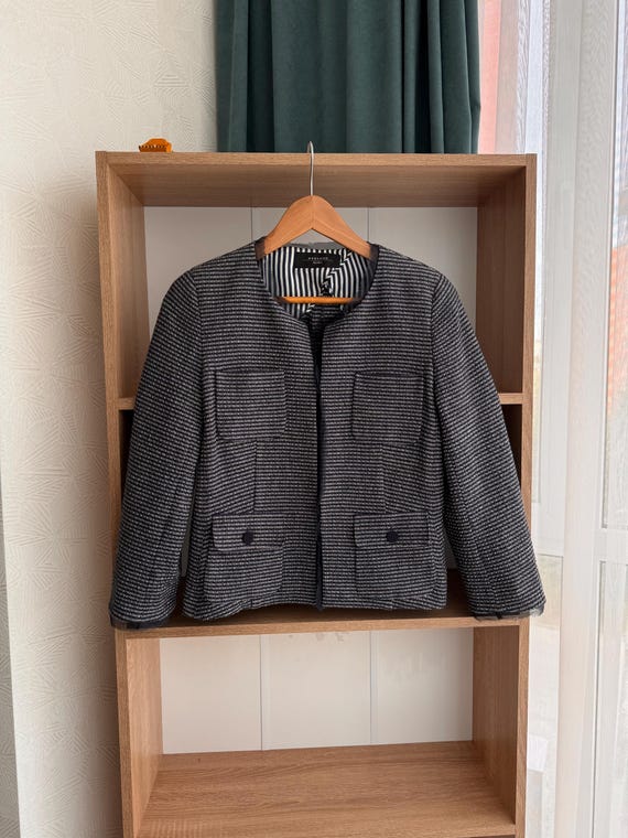 Weekend Max Mara, Vintage Weekend Max Mara Luxury Single Breasted Tweed Blazer