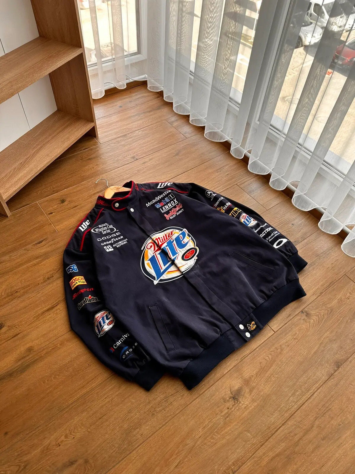 Vintage Rusty Wallace NASCAR Miller Lite Chase Racing Jacket - Etsy