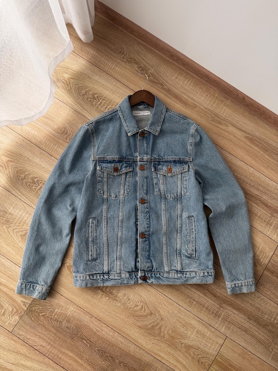 Samsoe & Samsoe Luxury Denim Blue Size M Laust Jacket