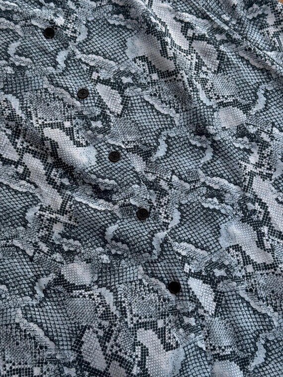 Vintage Zadig-Voltaire June Midi Python Print Sil… - image 7