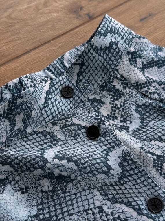 Vintage Zadig-Voltaire June Midi Python Print Sil… - image 5