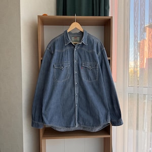 Vintage Levi’s Western Cowboy Wash Denim Button Shirt