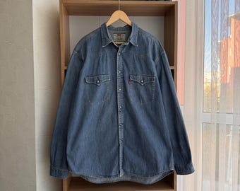 Vintage Levi’s Western Cowboy Wash Denim Button Shirt
