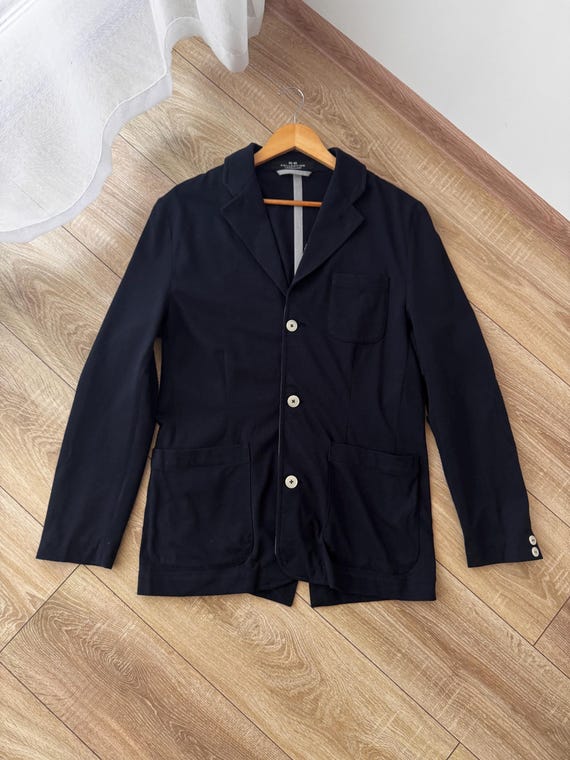 Corneliani, Vintage Corneliani CC Collection Luxury Button Italian Navy Blazer