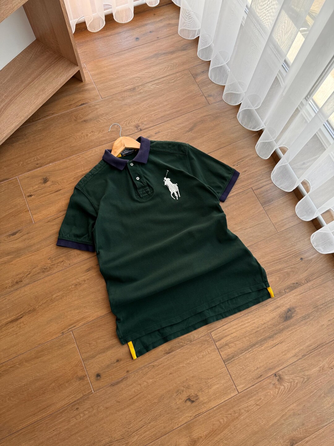 Vintage Polo Ralph Lauren Royal Green Big Logo Polo Shirt - Etsy
