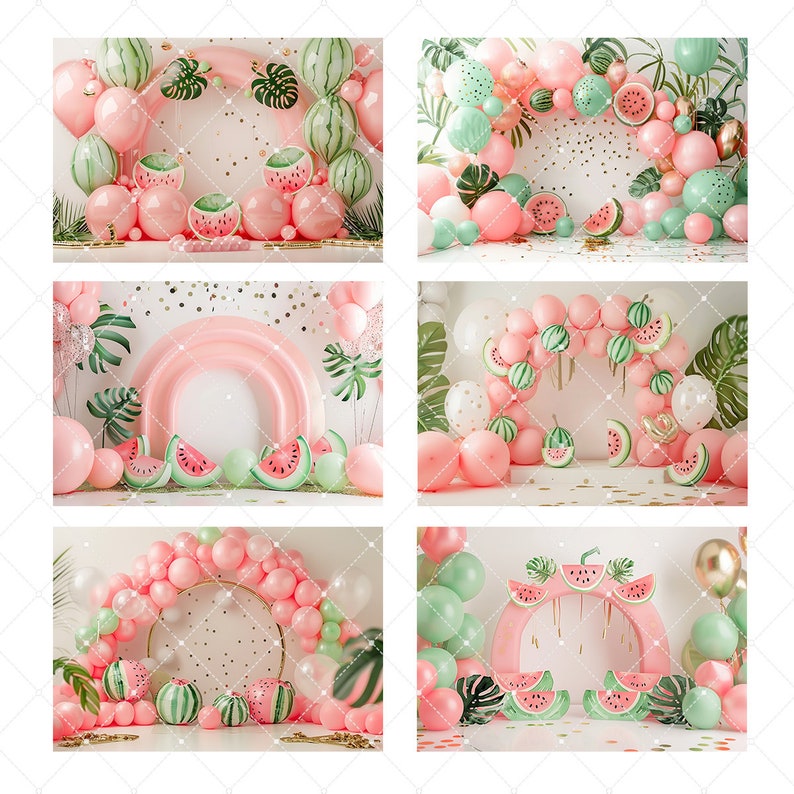 Stawberry Watermelon Summer Party Arch Backdrop Kit