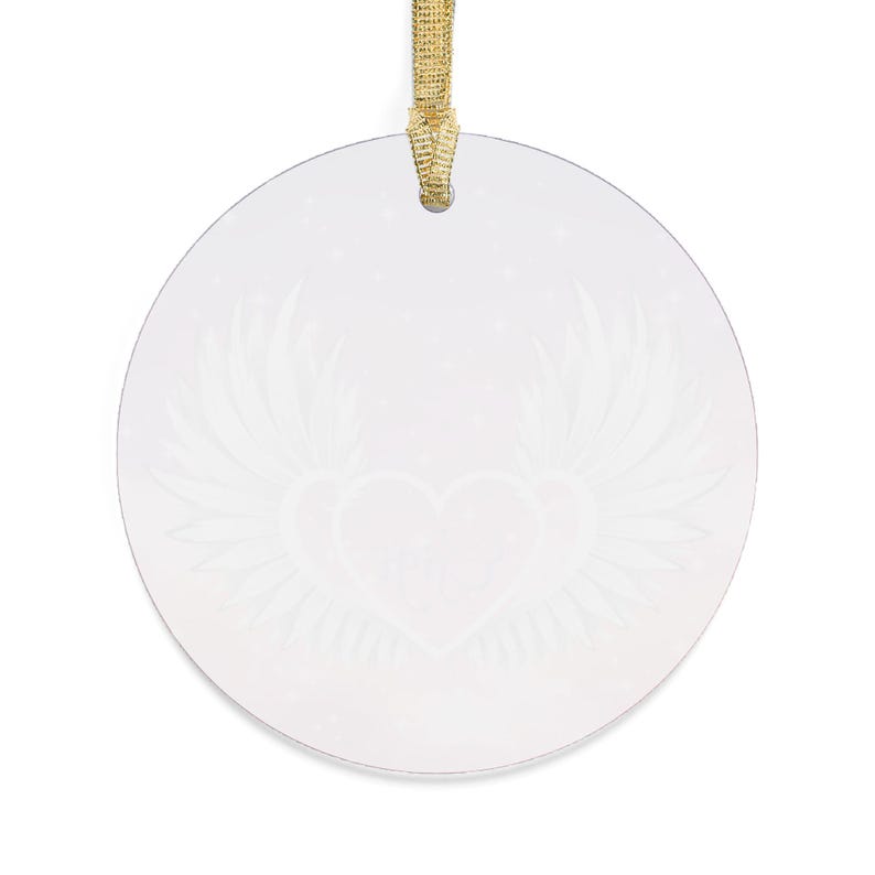 Personalized Angel Wings Acrylic Plaque - Upload Photo - Memorial Gift Idea For Christmas/Family Member - Wenn Die Liebe Dich Hätte Retten Können, Hättest Du Ewig Gelebt (German Version) main image 0