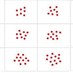 Math Dot Cards, Glenn Doman Math Cards, Shichida Maths, Heguru Maths, Right Brain Education Math Cards, Baby Maths, Peuter Wiskunde