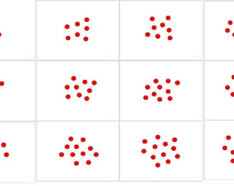 Math Dot Cards, Glenn Doman Math Cards, Shichida Maths, Heguru Maths, Right Brain Education Maths Cards, Baby Maths, Toddler Maths