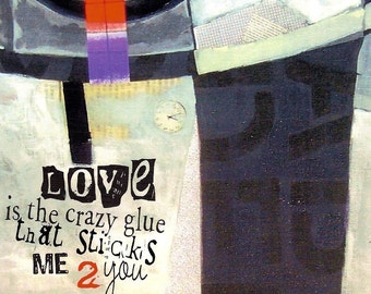 LOVE is the glue   ARTcard