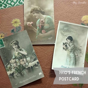 Cartes postales françaises vintage des années 1910