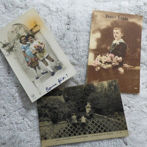 Cartes postales françaises vintage des années 1910-20