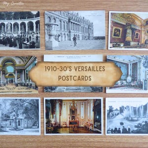 1910-30's vintage Versailles postcards