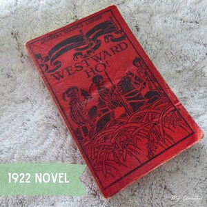 1922 novel with lovely engraving on the cloth cover