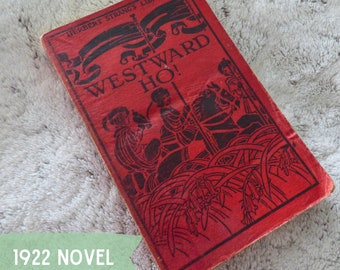 1922 novel with lovely engraving on the cloth cover
