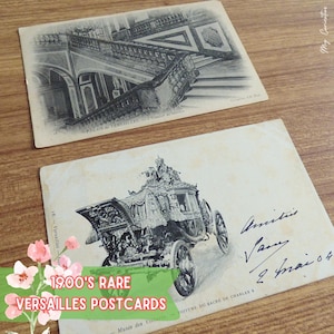 Rares cartes postales vintage de Versailles des années 1900