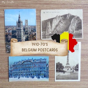 Cartes postales belges des années 1910-70