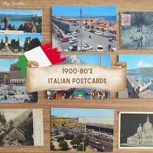 1900-80s vintage Italy, Rome, postcards