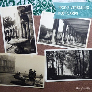 Cartes postales vintage Versailles des années 30