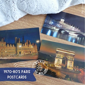 1970-80's vintage Paris postcards