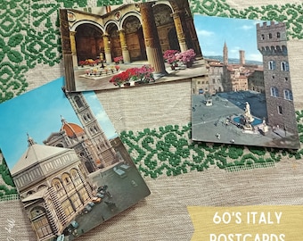 Italie des années 60, Florence, cartes postales