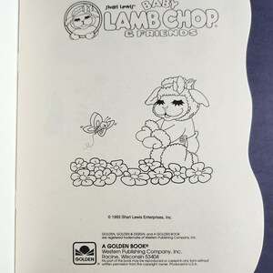 Baby Lamb Chop & Friends Coloring Book / Golden Books / 1990s /unused /vintage - Etsy